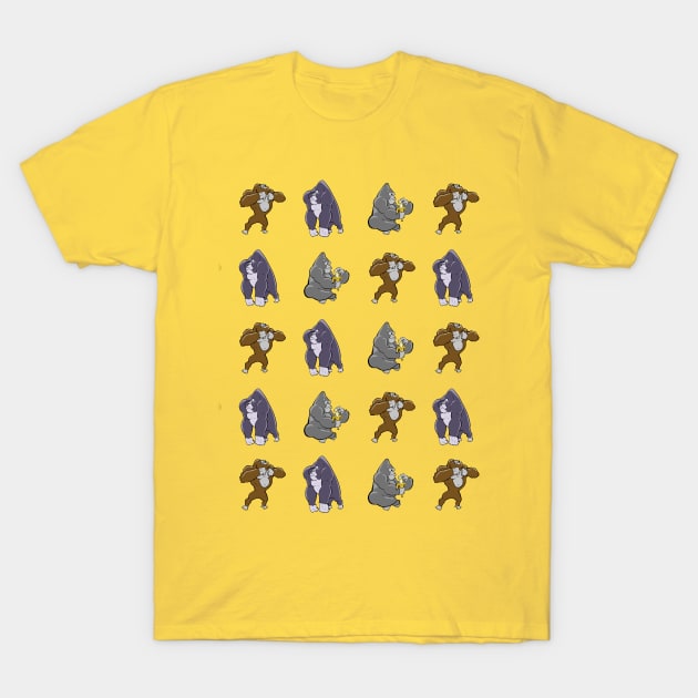 Gorillas T-Shirt by carrillo_art_studios